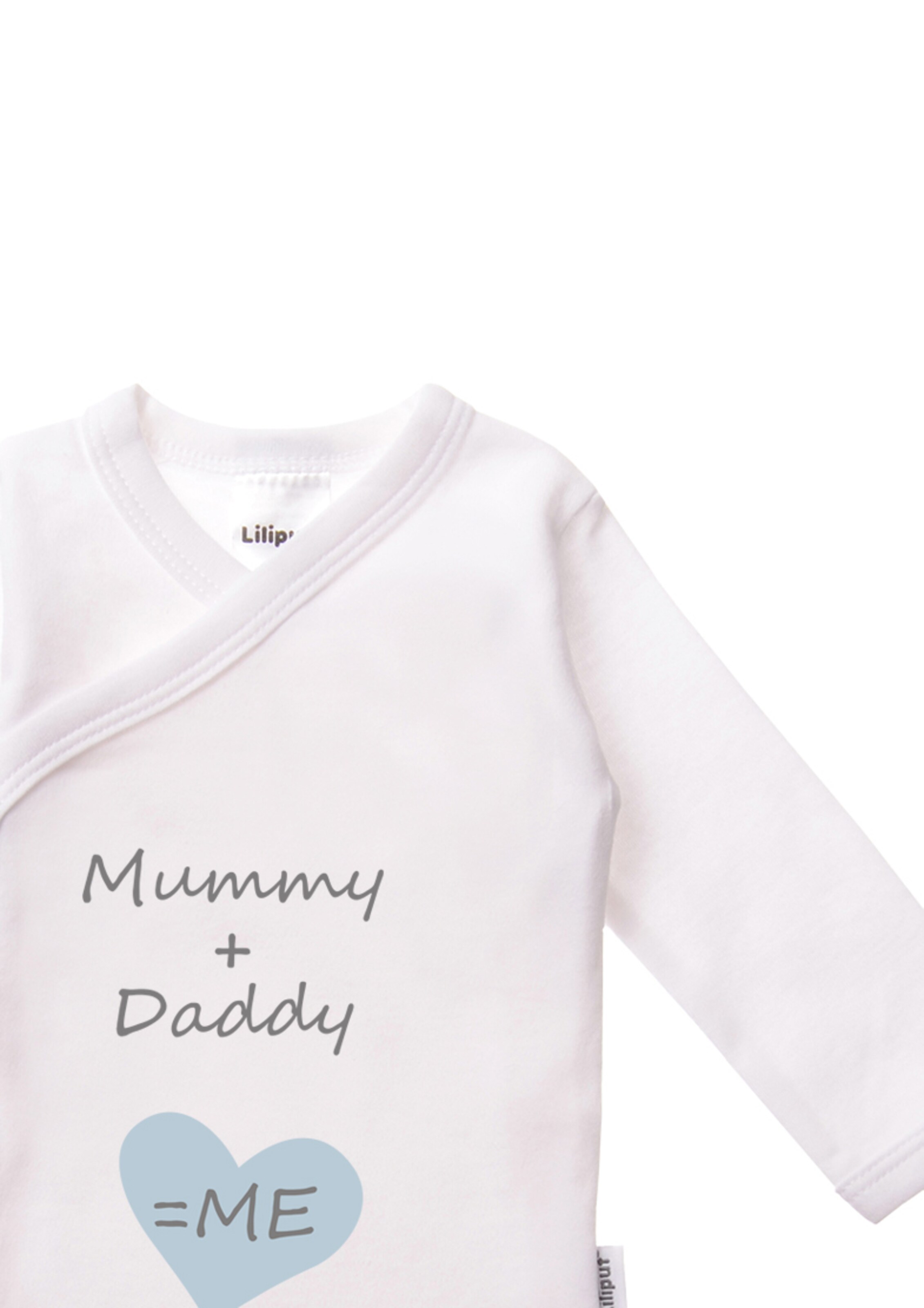 LILIPUT Romper/Bodysuit 'Mummy + Daddy' in White