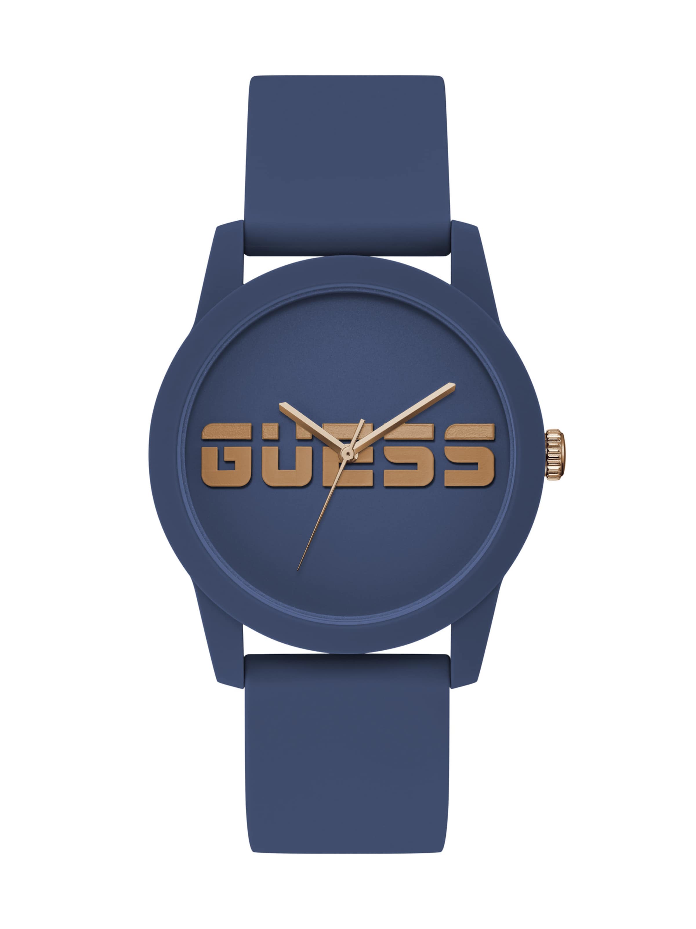 GUESS Analog Watch ' RALLY ' in Blue: front