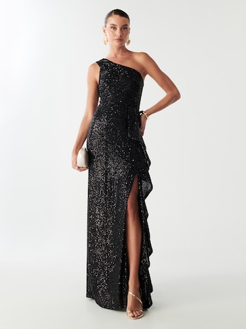 BWLDR Festkjole 'CATIA' i sort: forside