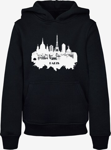 F4NT4STIC Sweatshirt 'Cities Collection - Paris skyline' in Zwart: voorkant