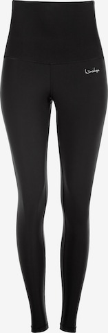 Coupe slim Pantalon de sport 'Hwl102' Winshape en noir : devant