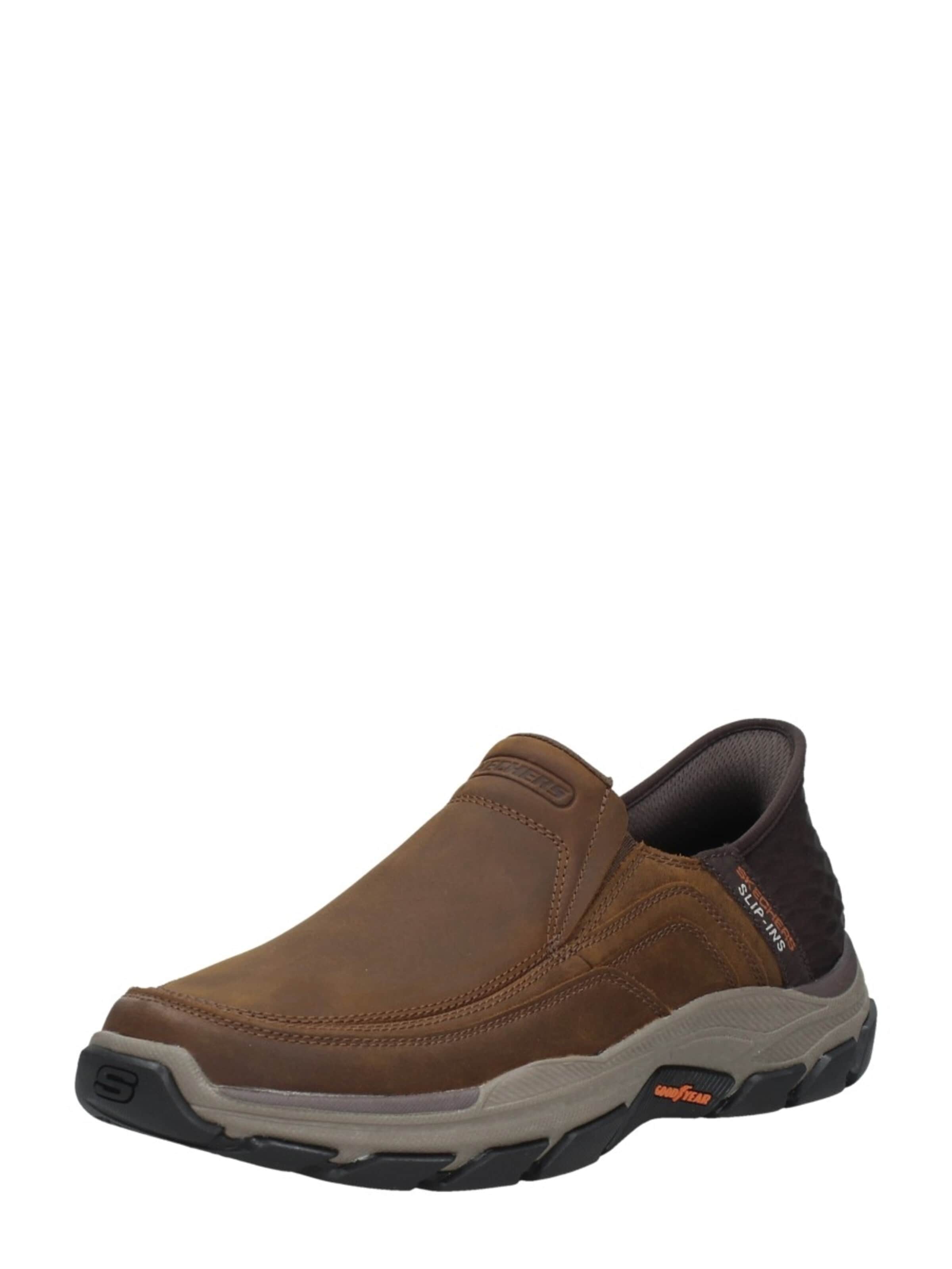 Chaussure basse 'Slip-Ins: Respected - Elgin Slip-Ins' SKECHERS en marron