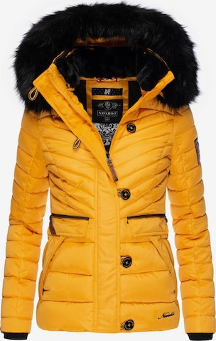 NAVAHOO Winter jacket 'Wisteriaa' in Yellow: front