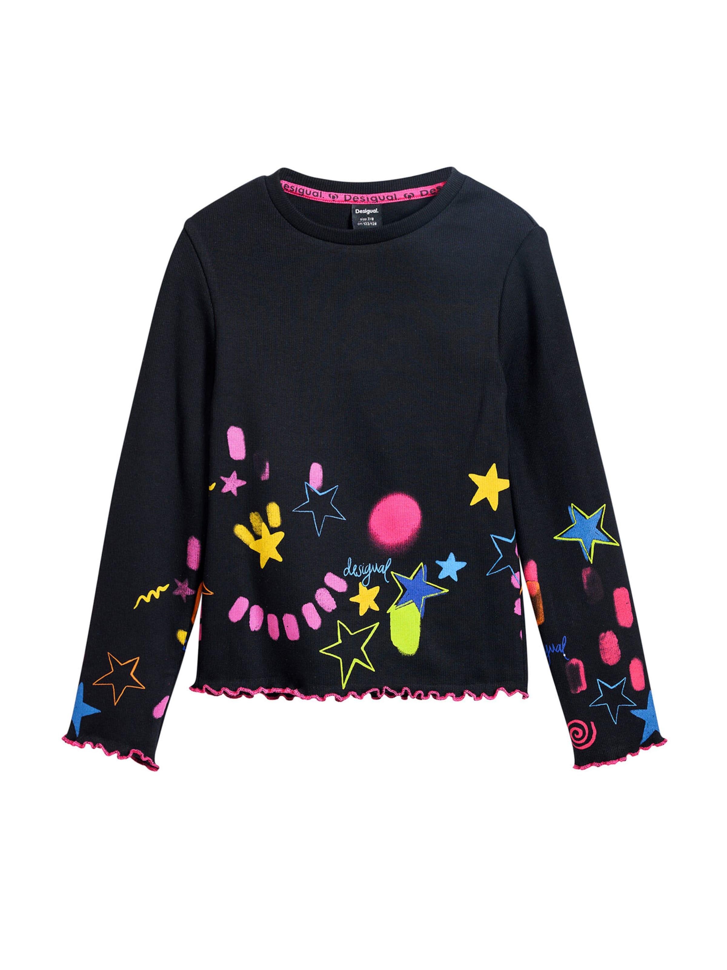 Desigual Тениска в черно: отпред