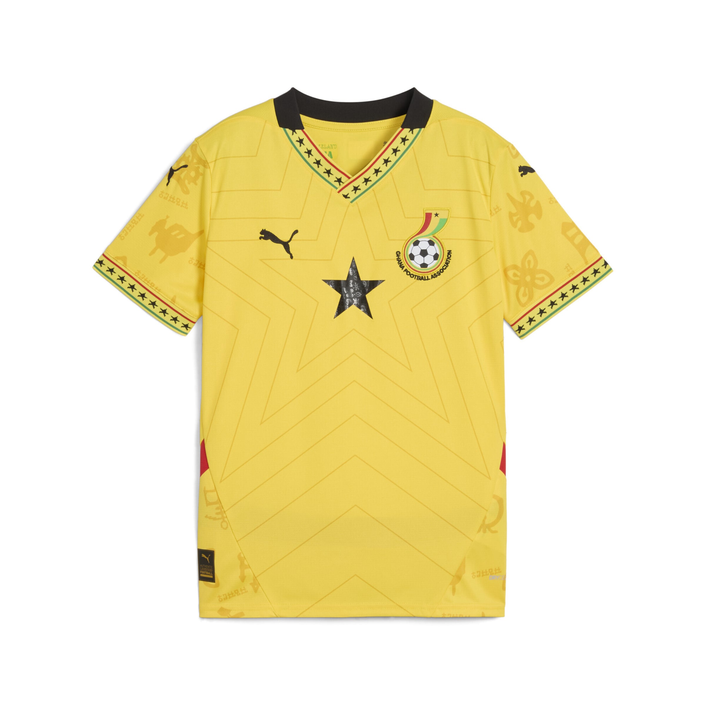 PUMA Performance shirt 'Ghana 2025' in Yellow: front