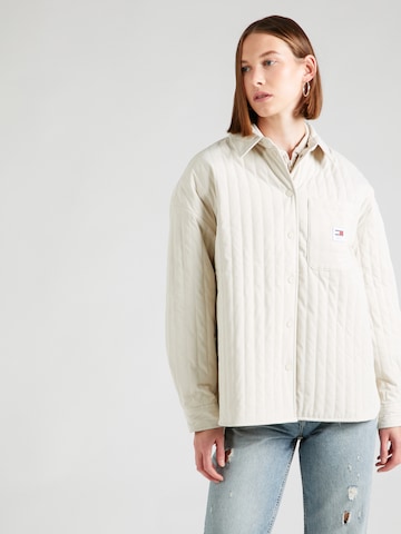 Veste mi-saison Tommy Jeans en beige : devant