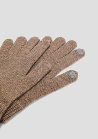 s.Oliver Full Finger Gloves in Brown