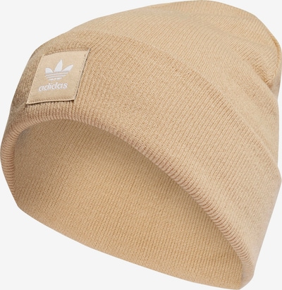 ADIDAS ORIGINALS Bonnet 'Adicolor Cuff' en camel / blanc, Vue avec produit