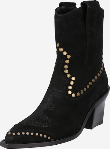 Zadig & Voltaire Cowboy Boots 'CARA' in Black: front