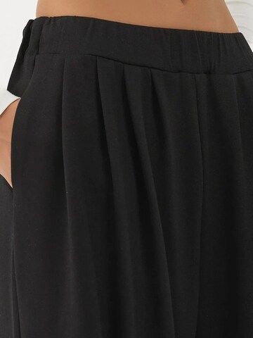 Hiccup Wide Leg Hose in Schwarz