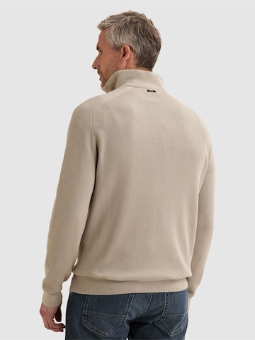 Pullover 'Pullover with half-zip and allover rib texture' di VANGUARD in grigio