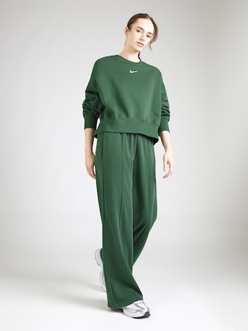 Nike Sportswear Tréning póló 'Phoenix Fleece' - zöld