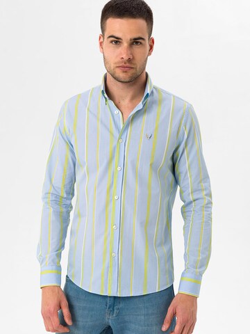 By Diess Collection Úzky strih Košeľa 'OXFORD ' - Modrá