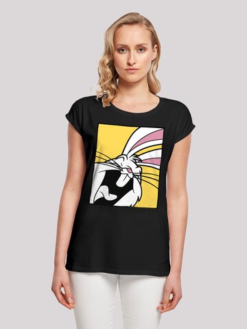 T-shirt 'Looney Tunes Bugs Bunny Laughing' F4NT4STIC en noir : devant