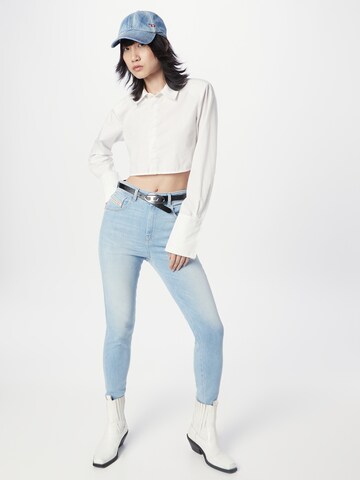 DIESEL Skinny Jeans 'SLANDY' in Blau