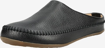 Pantoufle HAFLINGER en noir : devant