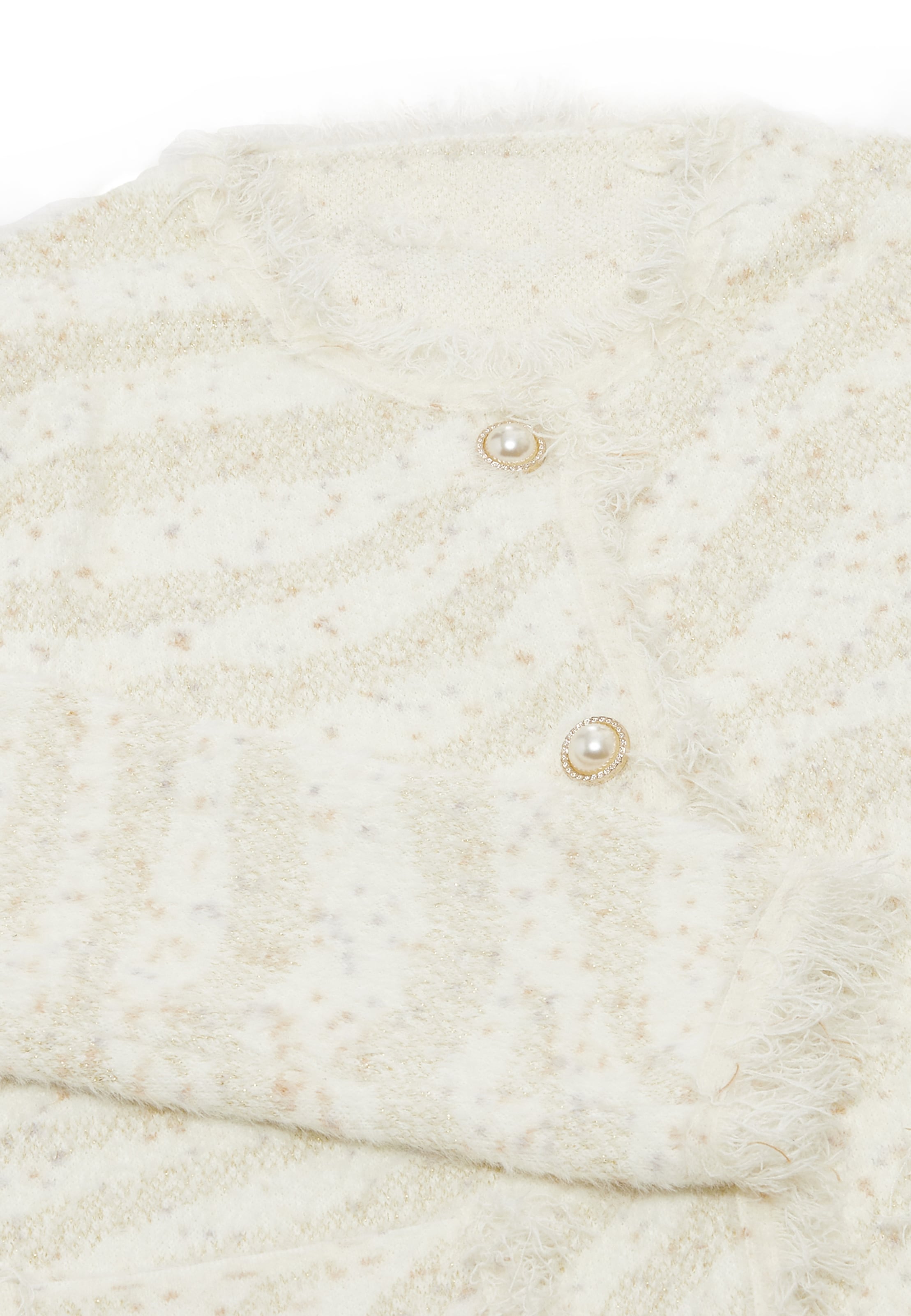 ALARY Knit cardigan in White