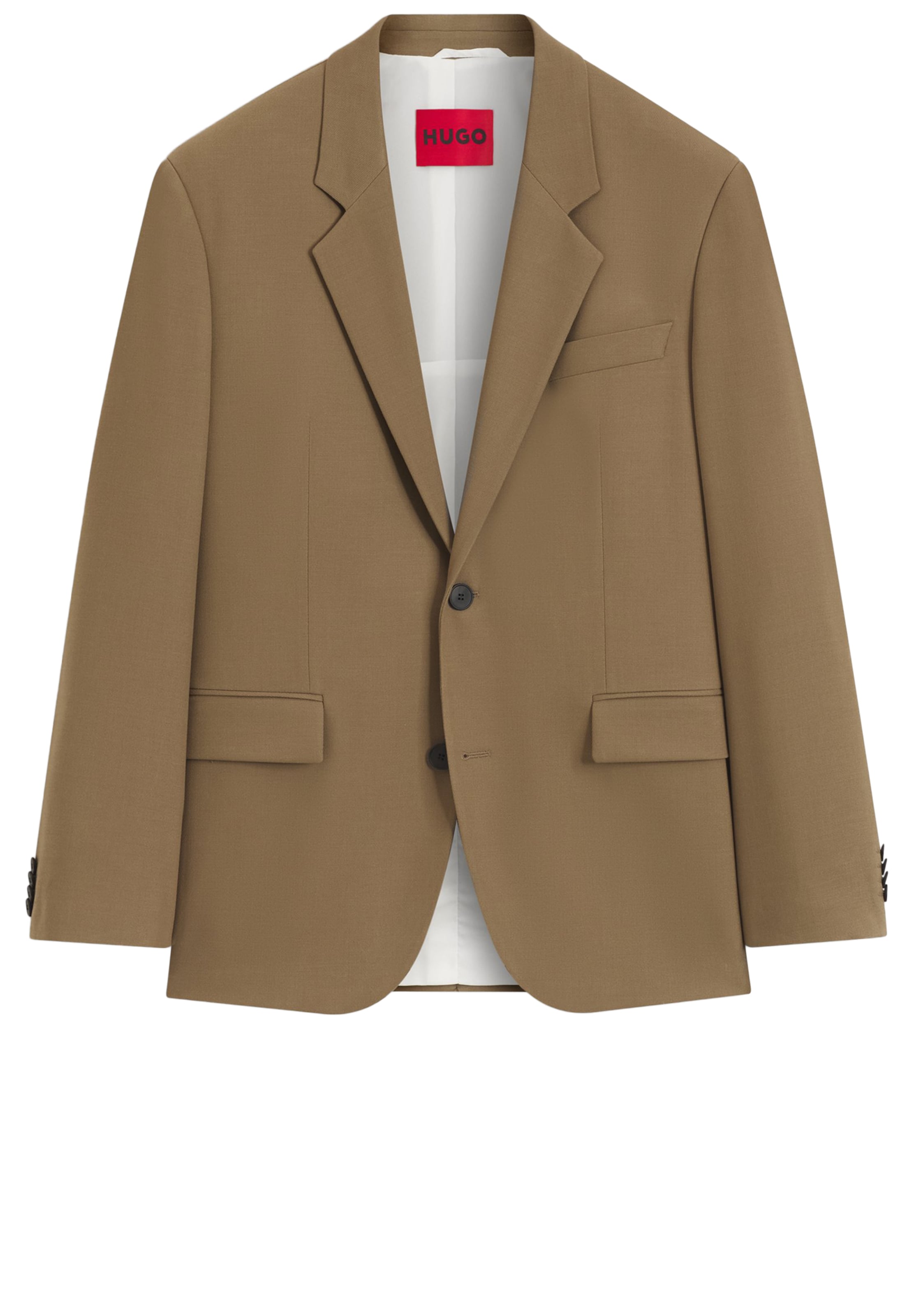 HUGO Regular Fit Sakko 'Karlo' in Beige: Vorderseite