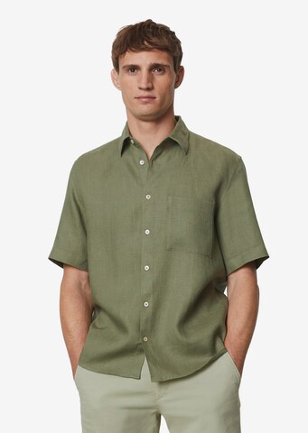 Marc O'Polo Regular fit Button Up Shirt in Green: front