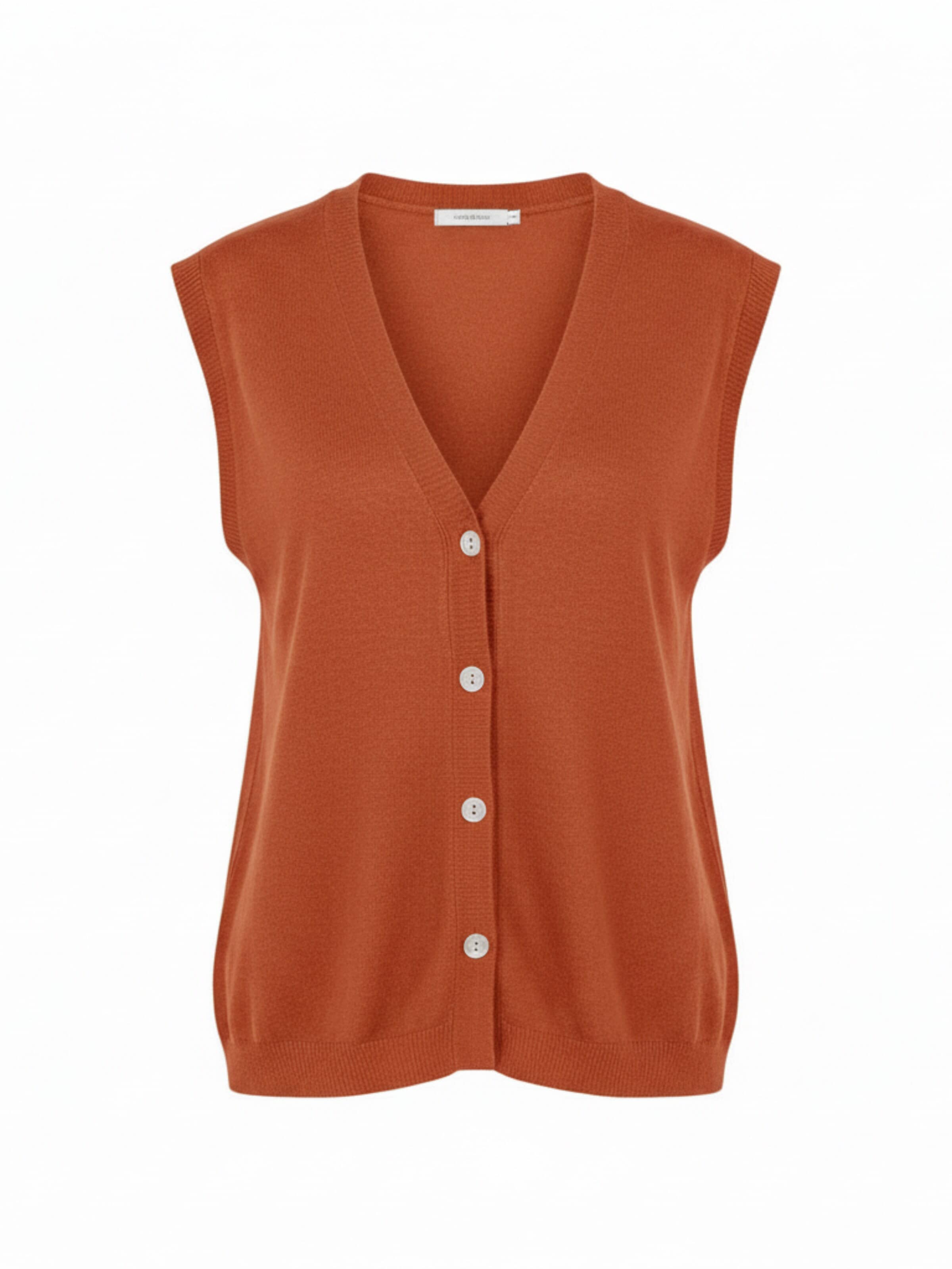 Pull-over 'Gilet manou' WEARABLE STORIES en rouge : devant