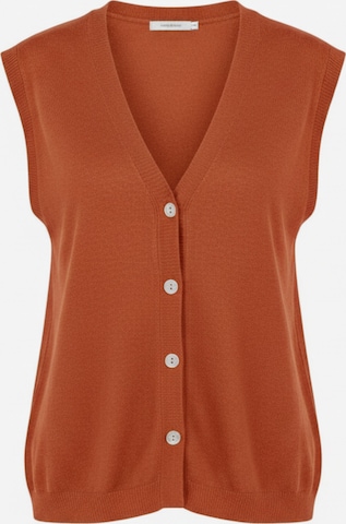 Pull-over 'Gilet manou' WEARABLE STORIES en rouge : devant