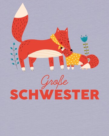 T-Shirt 'Fuchs Große Schwester' watabout.kids en violet