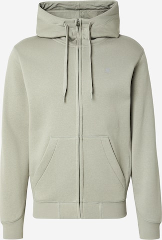 G-STAR Sweatjacke 'Premium Core' in Grün: Vorderseite