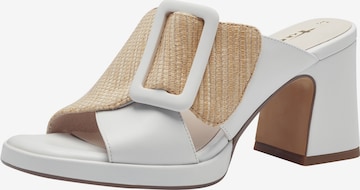 TAMARIS Mules in White: front