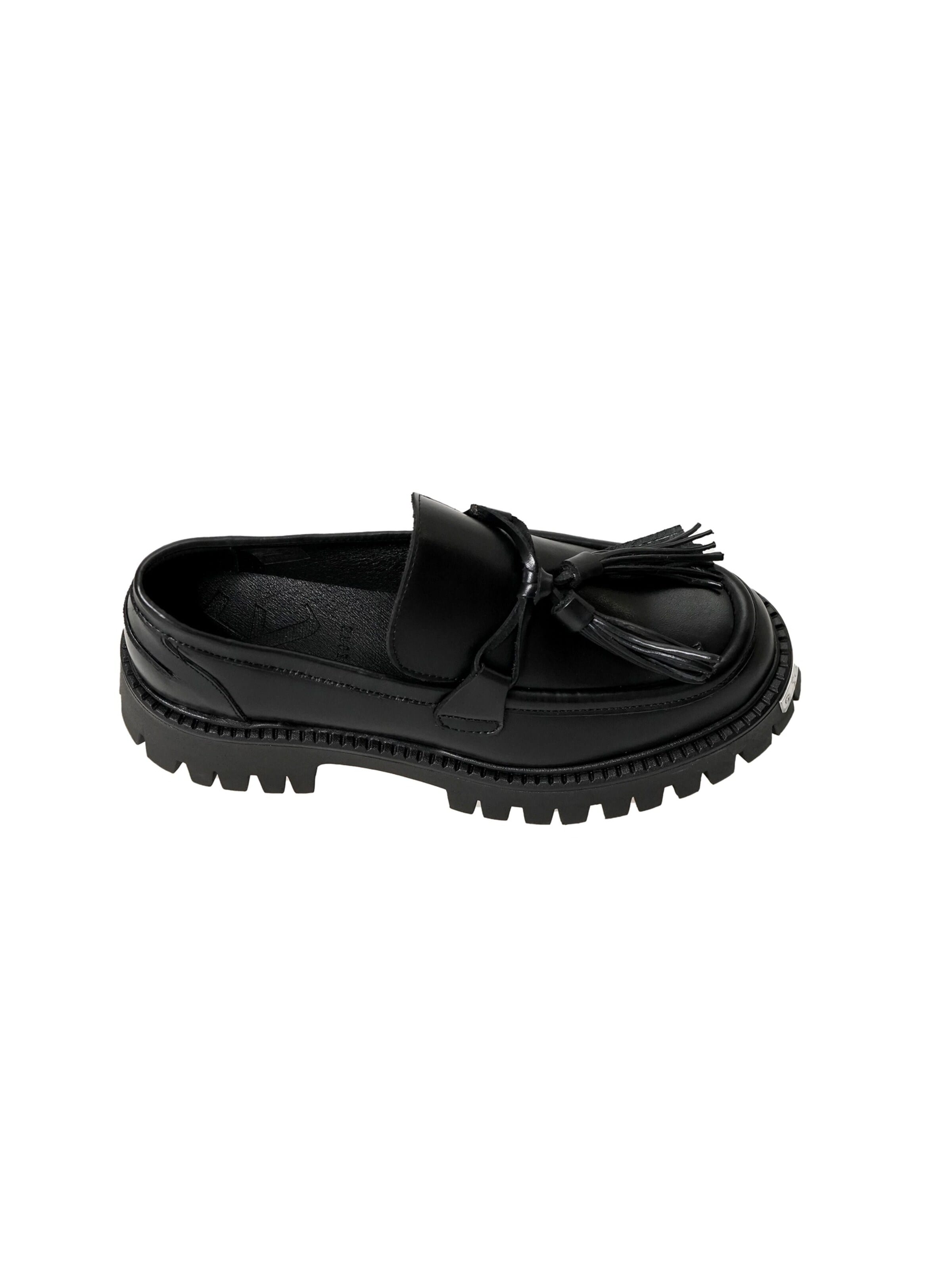 Yoxeone Slip-ons 'TASSEL FORCE' in Black