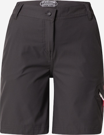 KILLTEC Regular Outdoor Pants 'Trin' in Grey: front