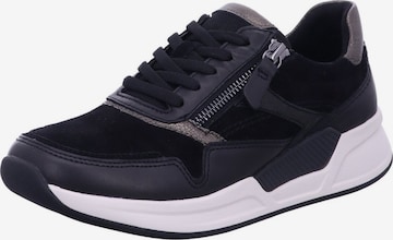 Baskets basses 'Sneaker Low Damen 76.957.37 Echtleder in schwarz' Gabor Comfort en noir : devant