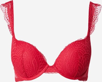 Lindex T-shirt Bra 'Malva' in Red: front