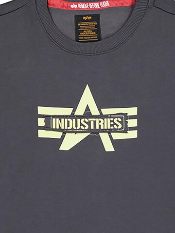 ALPHA INDUSTRIES Sweatshirt 'Edge' in Grey