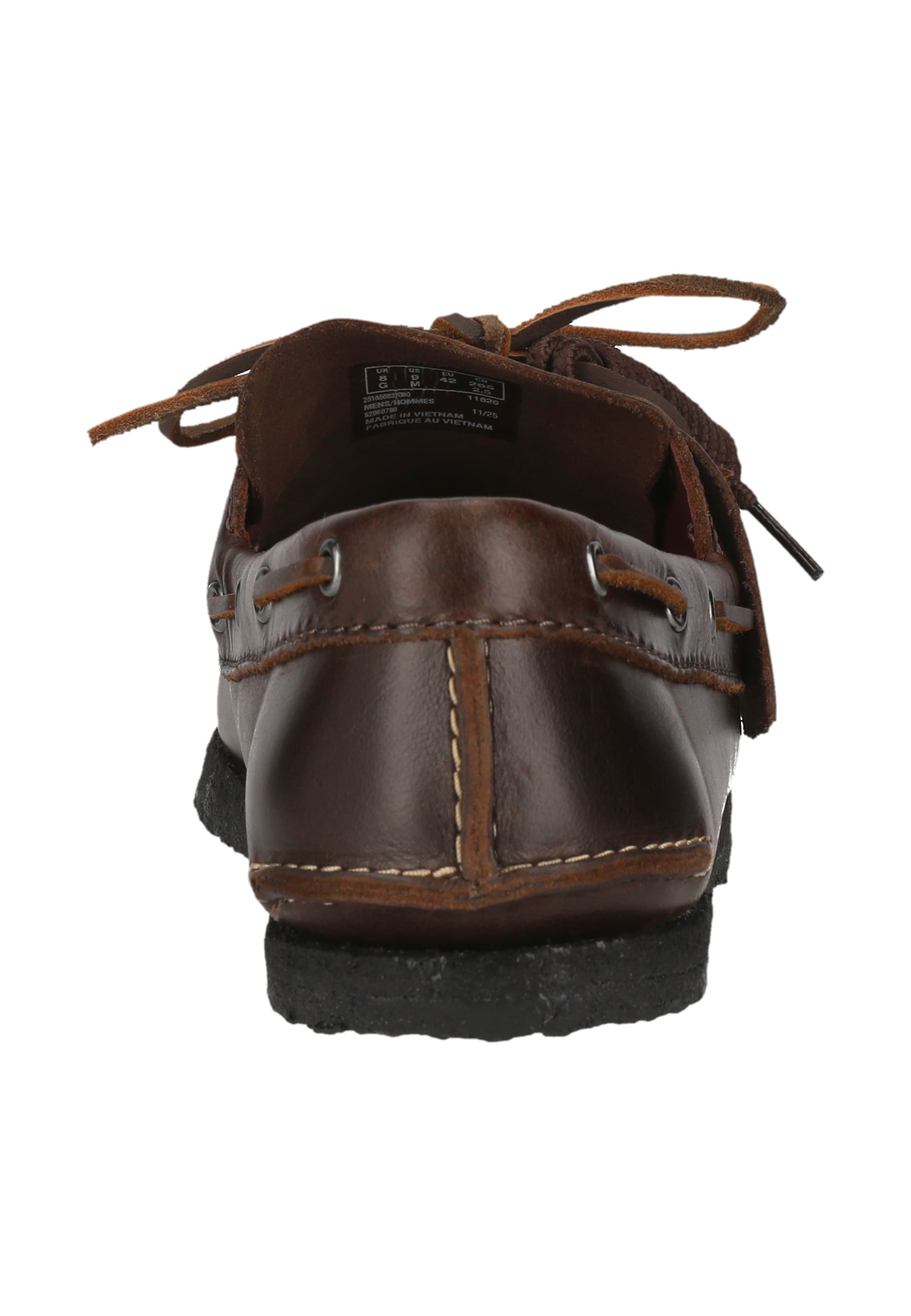 CLARKS Lace-up shoe 'Godney Boat' in Brown