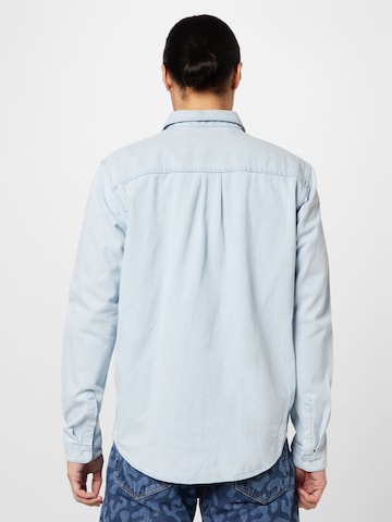 TOM TAILOR DENIM Comfort fit Button Up Shirt in Blue