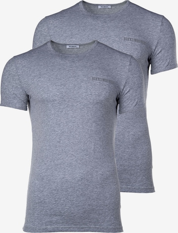 BIKKEMBERGS Shirt in Grey: front