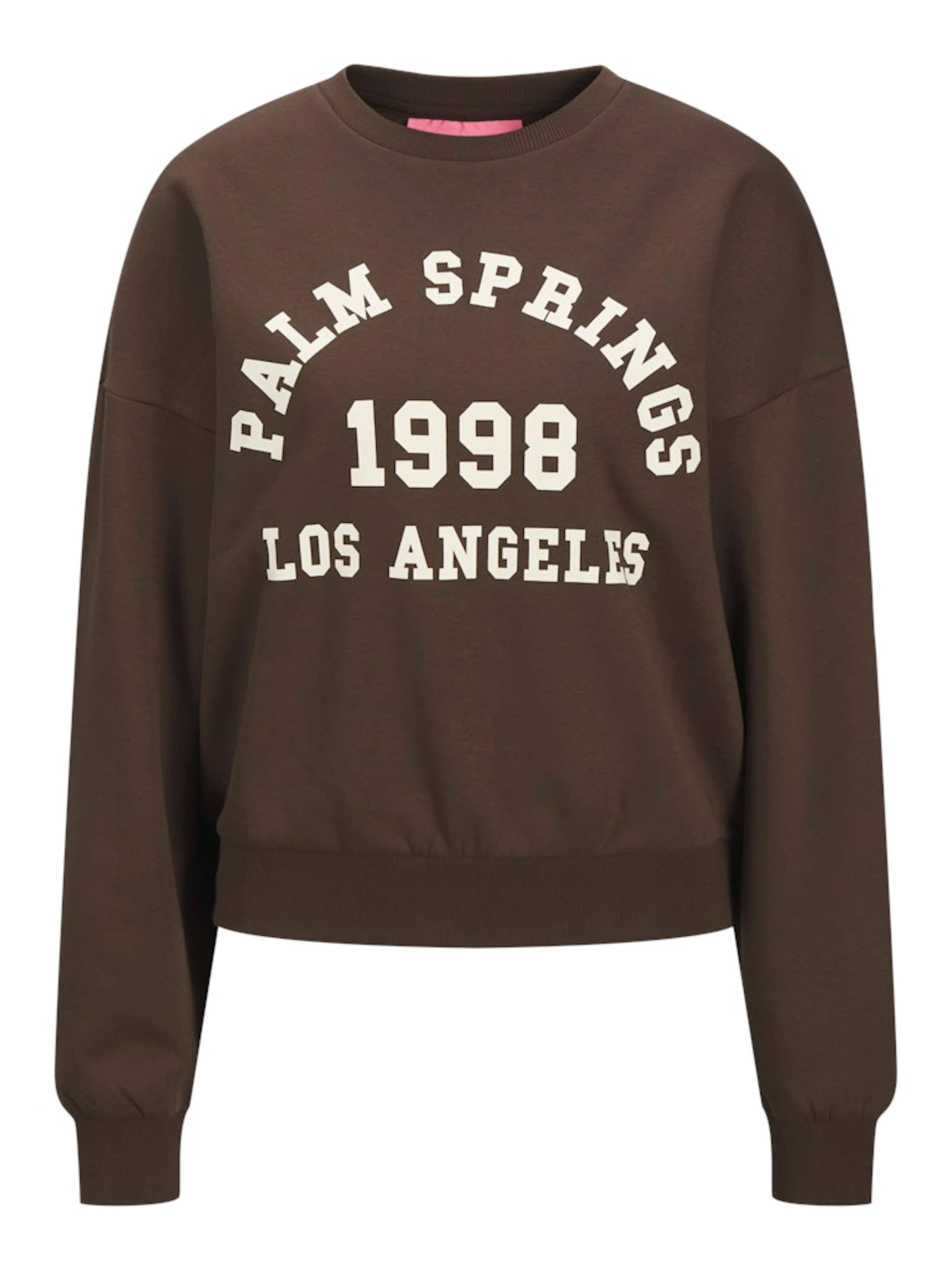 JJXX Sweatshirt &#x27;JXMERLE&#x27; in Bruin: voorkant
