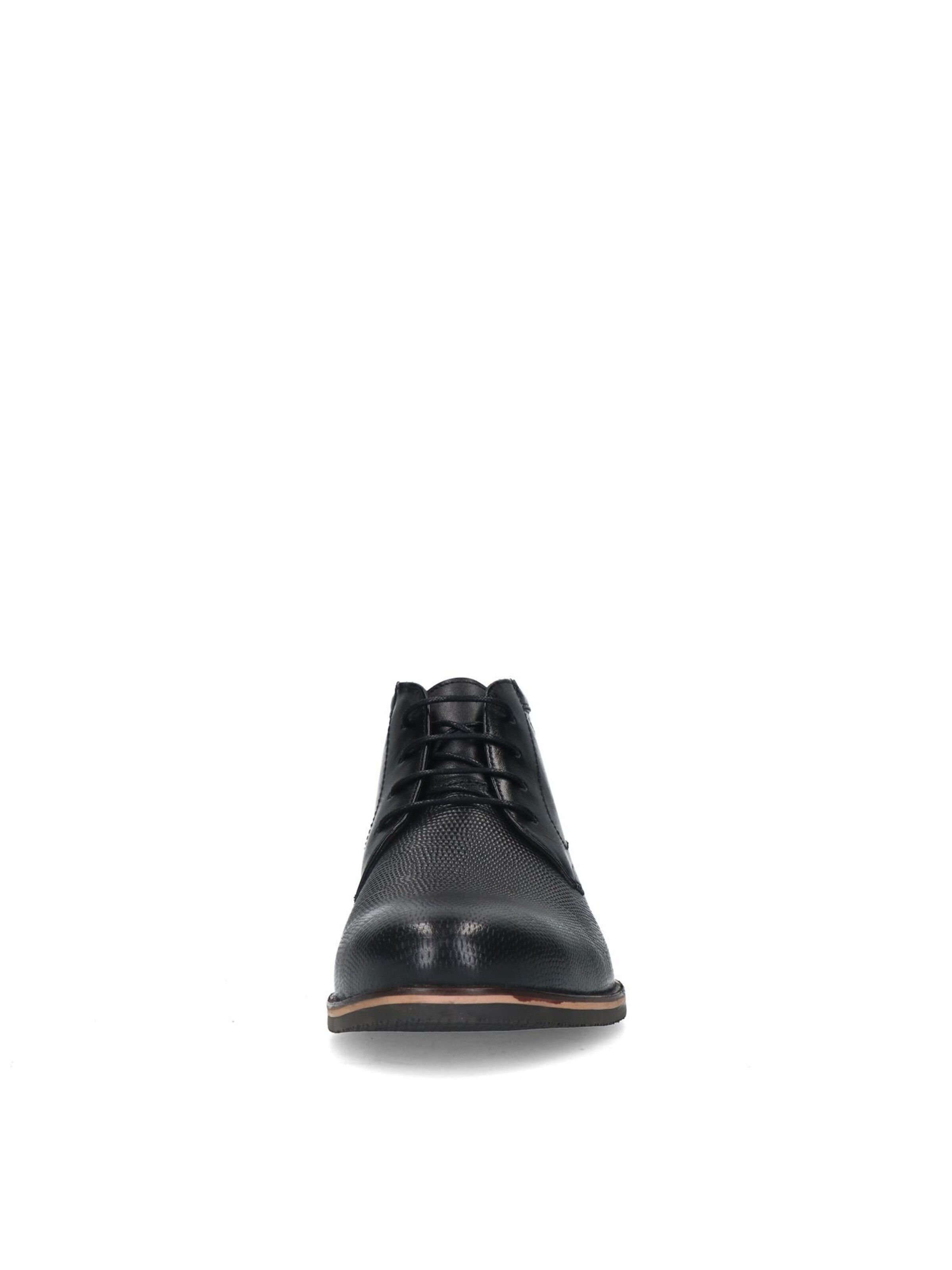 MANFIELD Lace-Up Boots in Black