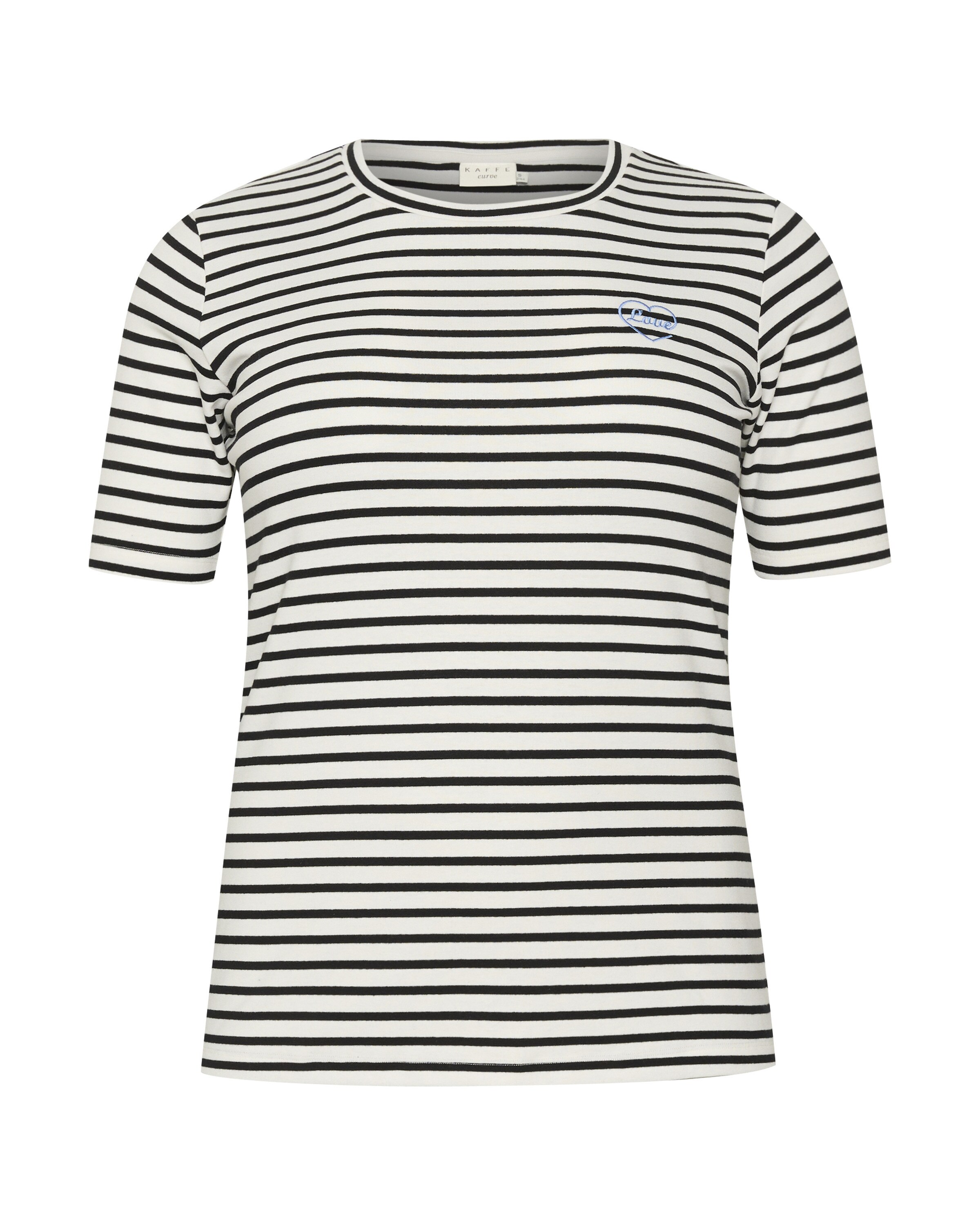 KAFFE CURVE Tričko 'Lia' – bílá: přední strana