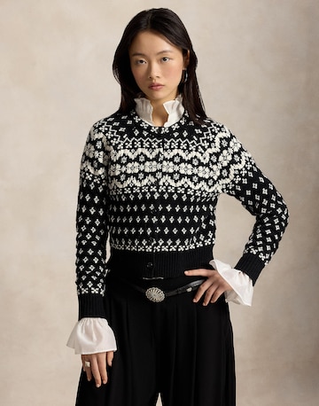 Polo Ralph Lauren Вязаная кофта в Черный: спереди