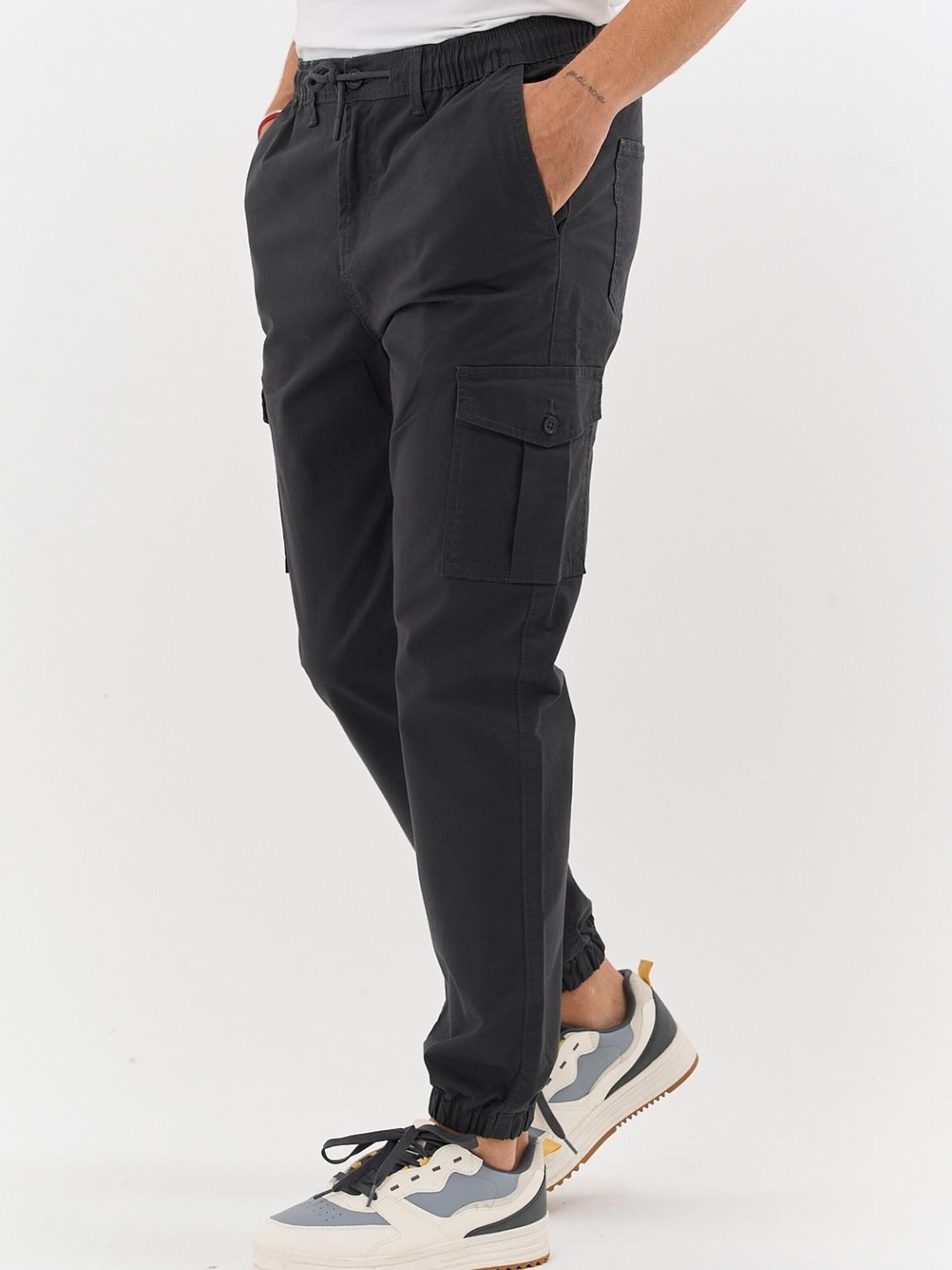 comeor Regular Cargo Pants 'Cargohose Herren' in Grey