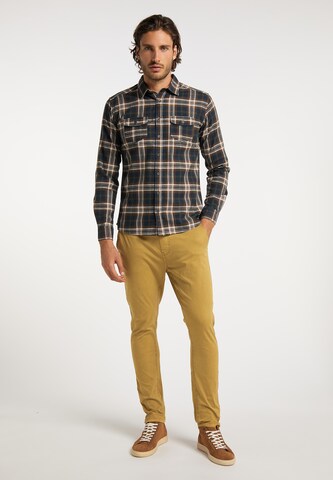 DreiMaster Vintage Slim fit Overhemd in Bruin