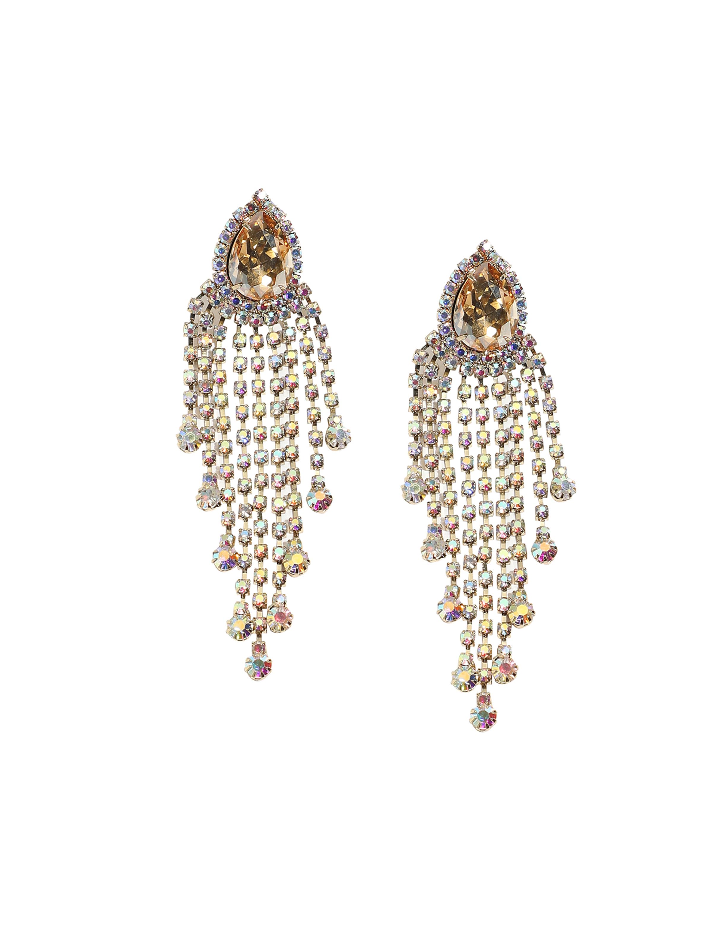 SOHI Örhängen ' Delphia ' i guld: framsida