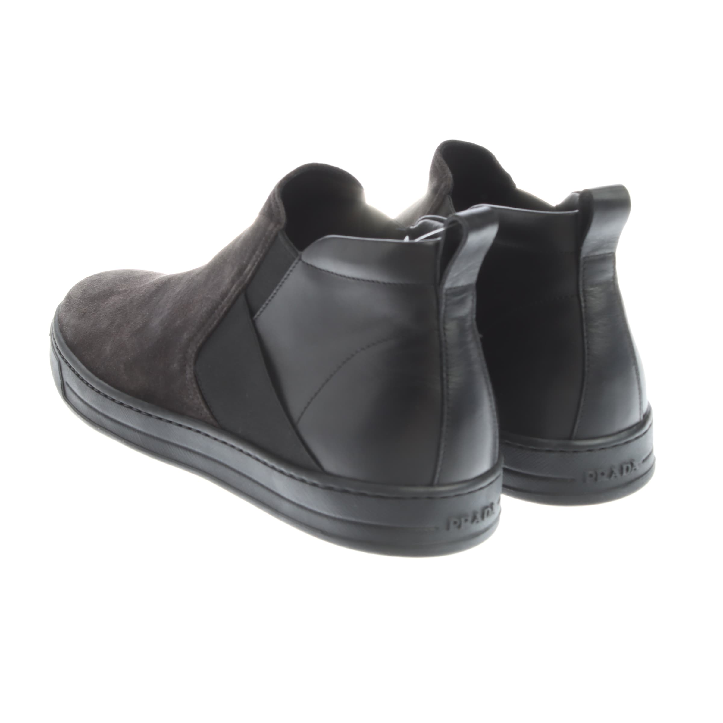 PRADA Anke & Mid-Calf Boots in 43 in Grey