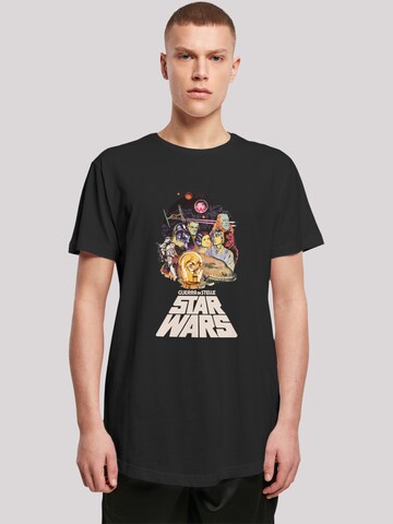 F4NT4STIC T-Shirt 'Star Wars Guerra Di Stelle' in Schwarz: Vorderseite