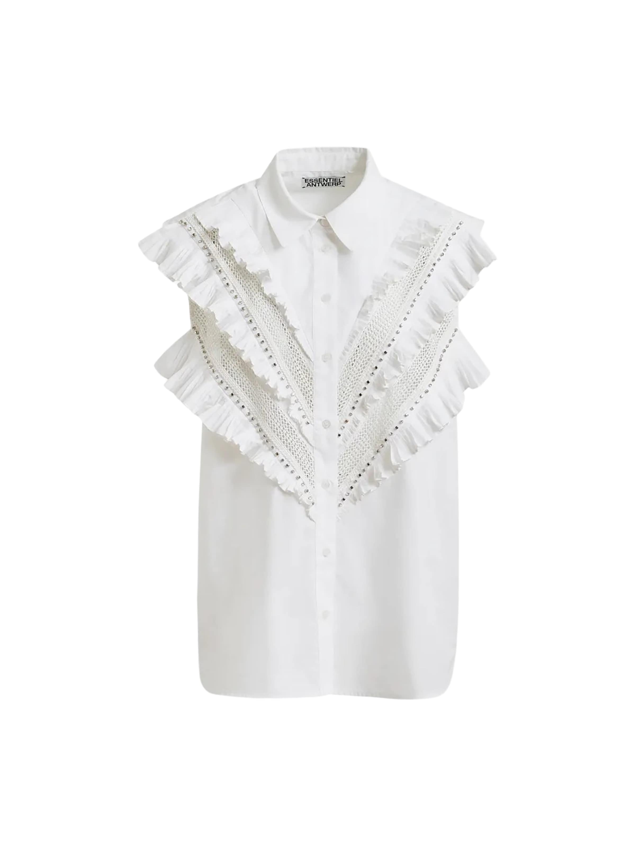 Camicia da donna di Essentiel Antwerp in bianco: frontale