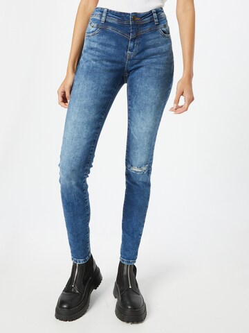 Noisy may Skinny Jeans in Blauw: voorkant