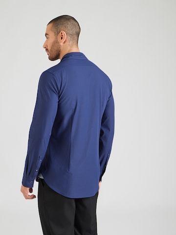 Michael Kors Slim fit Overhemd in Blauw: terug