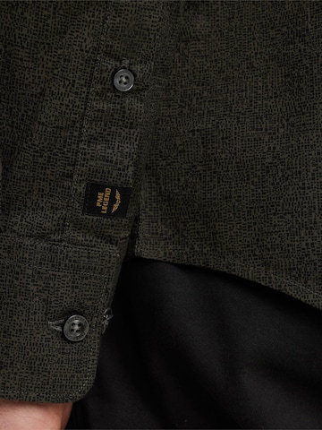 PME Legend Regular fit Overhemd 'Shirt with allover print' in Groen