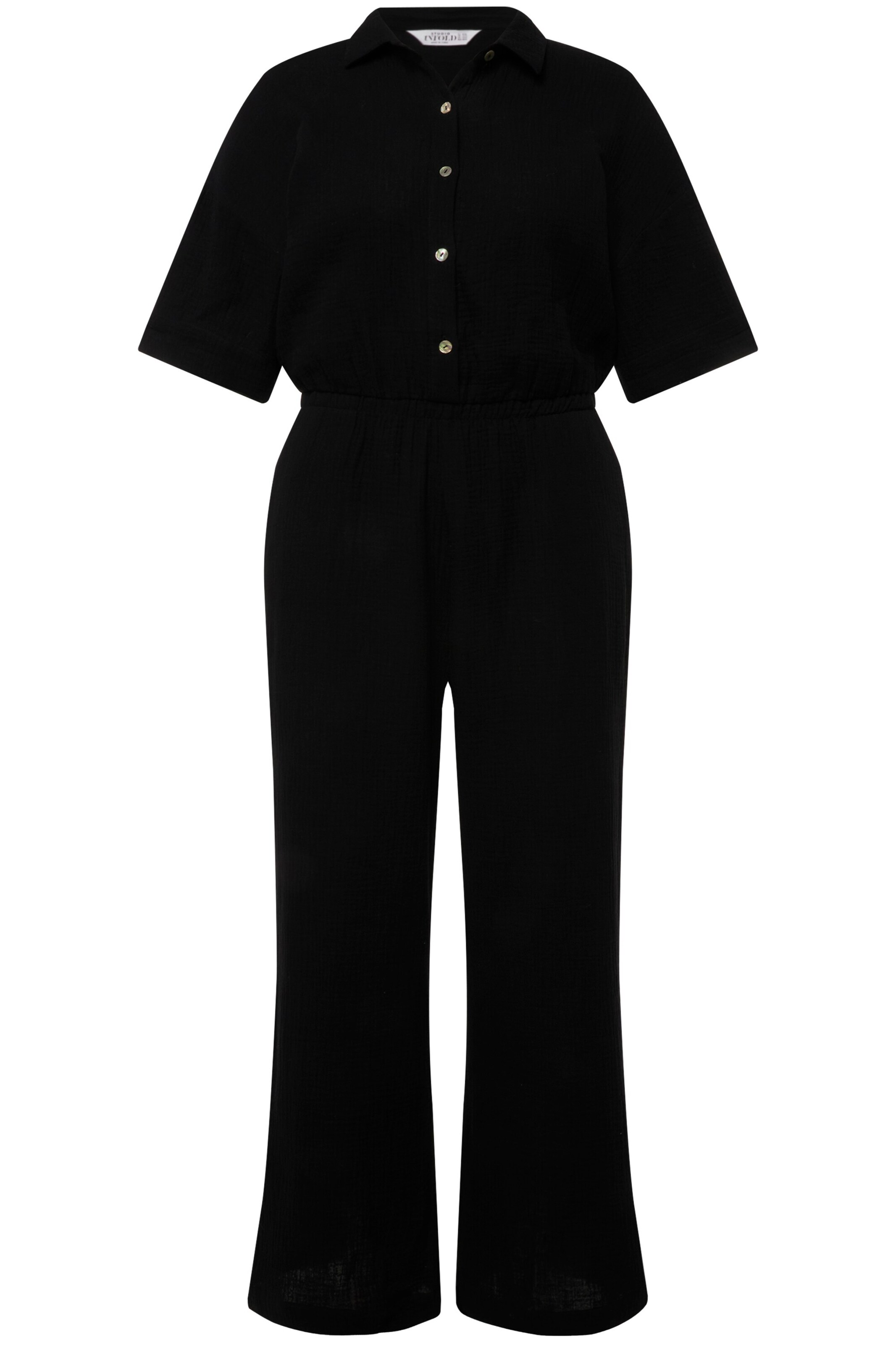 Studio Untold Jumpsuit in Zwart: voorkant